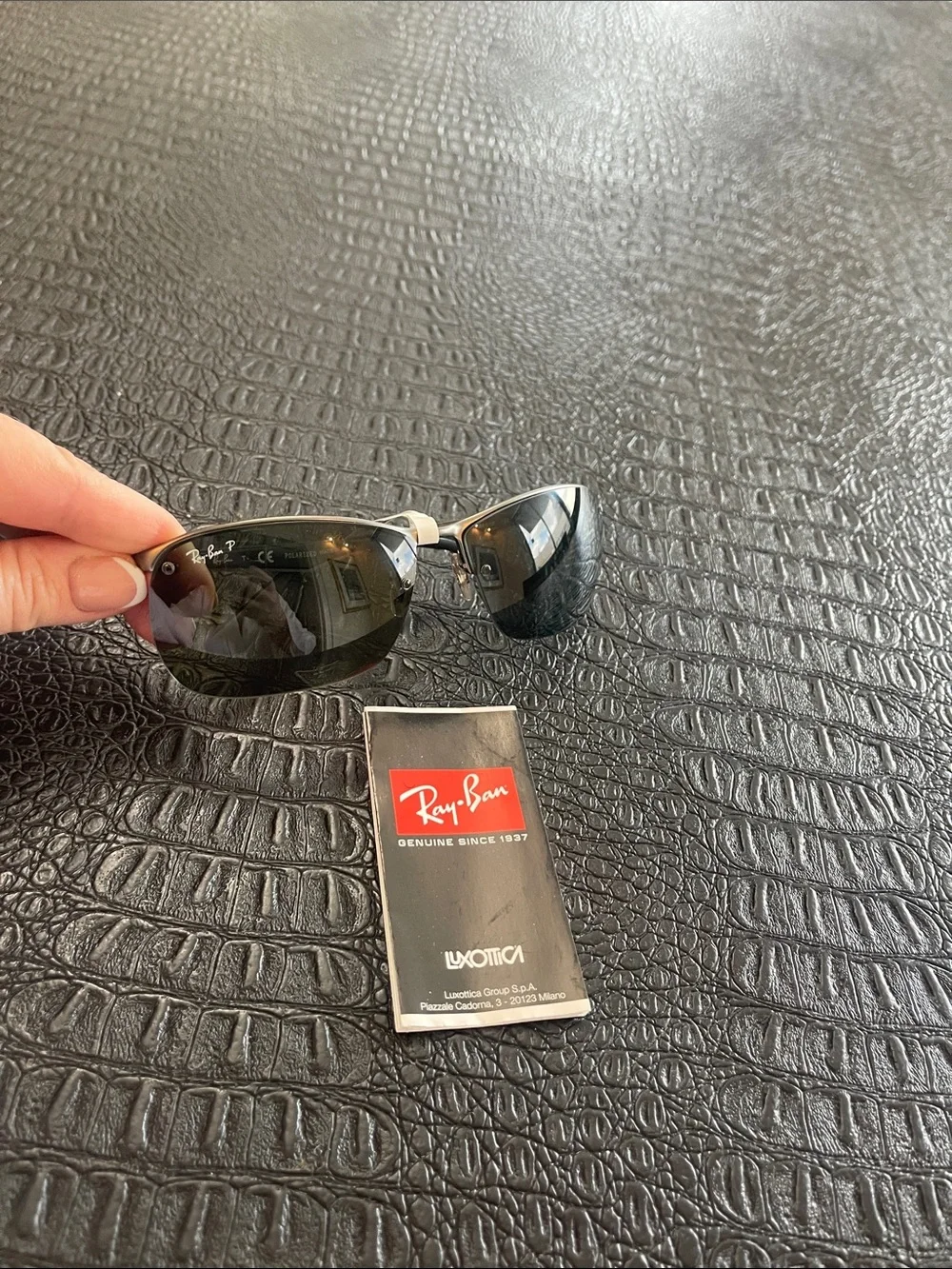 Ray Ban Black Men’s Sunglasses Polarized #RB3550